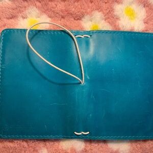 Chic sparrow turquoise passport size cascade notebook